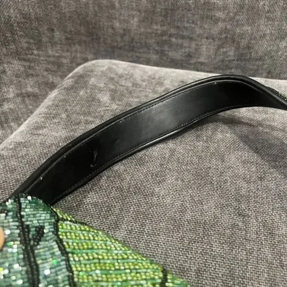 Staud Beaded Tommy Bag Green Palm - Picture 9 of 14